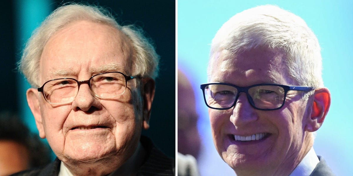Warren Buffett asked Tim Cook to take a bow in a surprise speech at Berkshire meeting - Business Insider